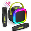 Mini Karaoke Machine for Kids, 2025 TOP Toys Christmas Birthday Gifts Ideas for Girls Ages 4, 5, 6, 7, 8, 9, 10, 12+ Years Old, Portable MP3 Player with 2 Wireless Mics for Party