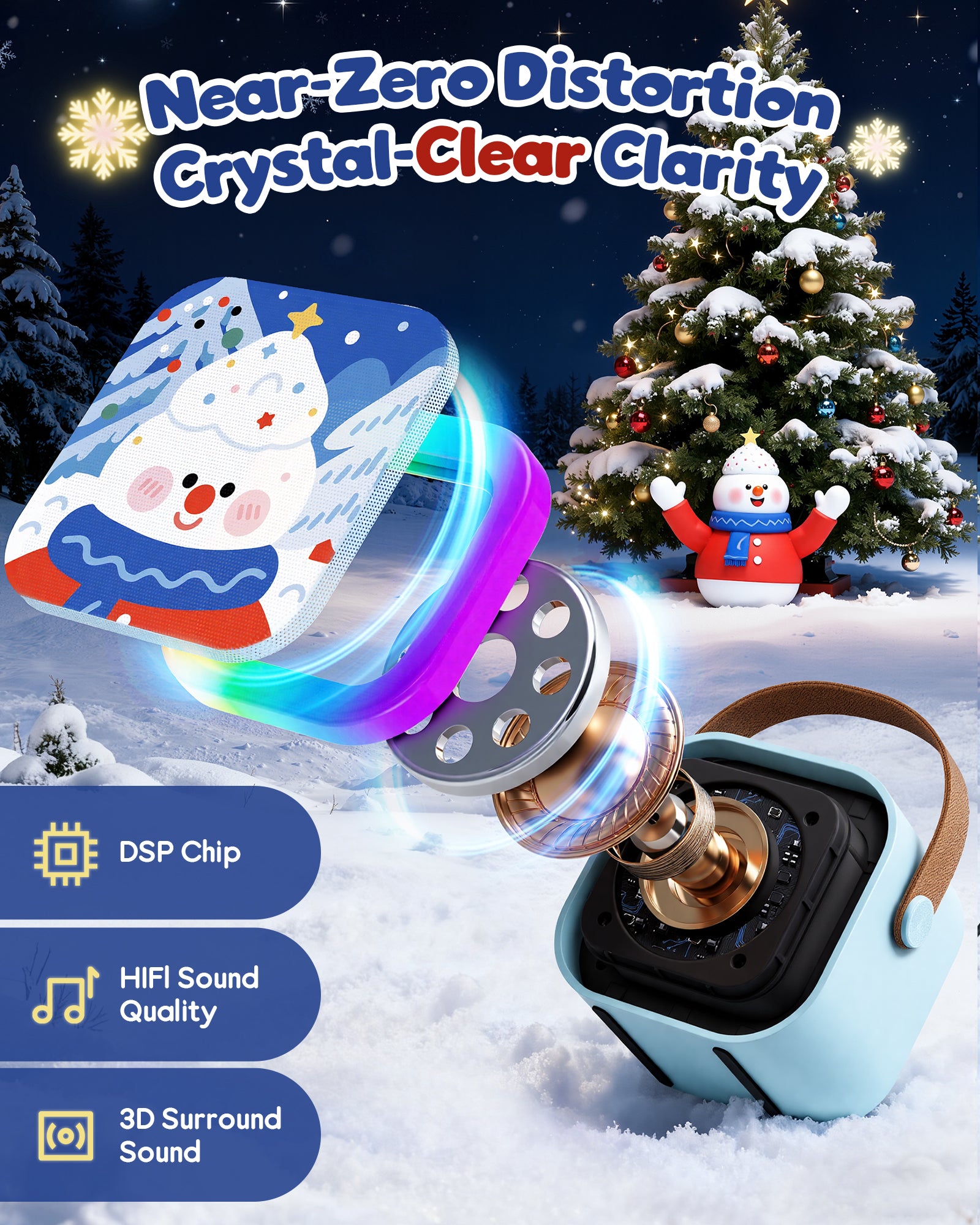 Mini Karaoke Machine for Kids, 2025 TOP Toys Birthday Gifts Ideas for Girls Ages 4, 5, 6, 7, 8, 9, 10, 12+ Years Old, Portable MP3 Player with 2 Wireless Mics for Party